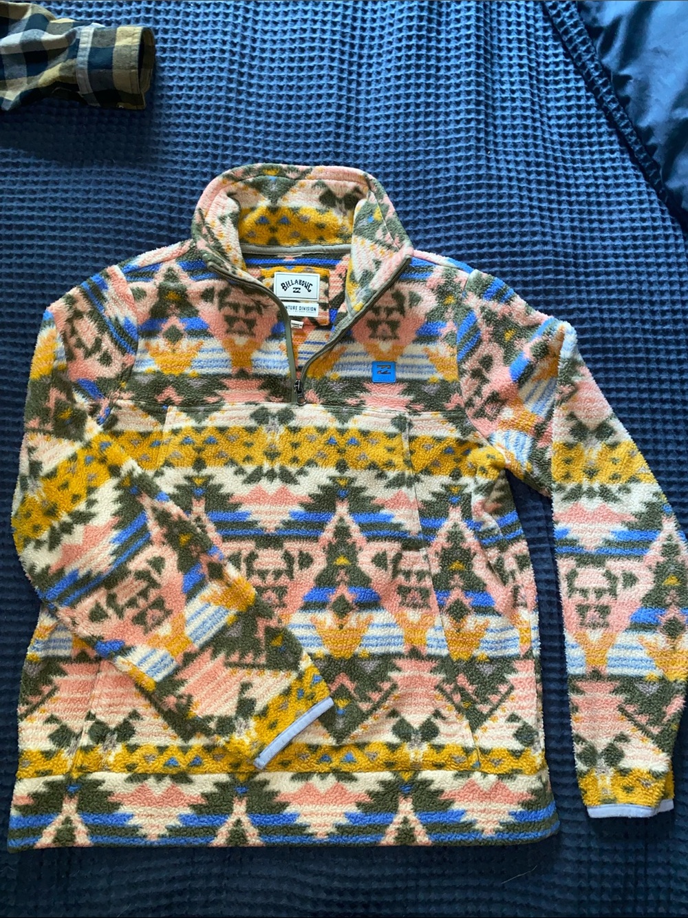 Billabong Aventure Divison Patterned Quarter-Zip Fleece